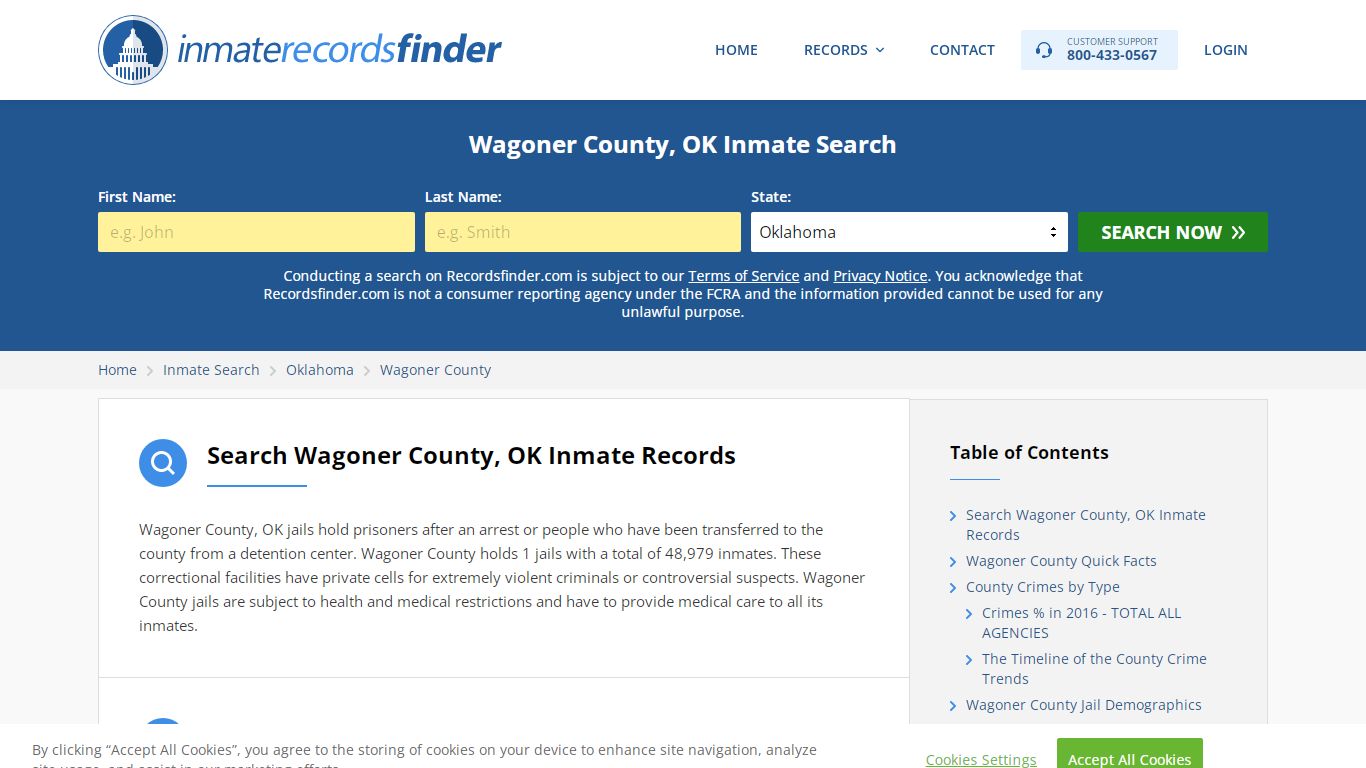 Wagoner County, OK Inmate Lookup & Jail Records Online